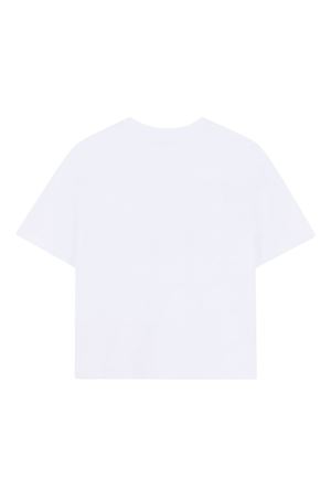 white cotton t-shirt LANVIN KIDS | N3035910P